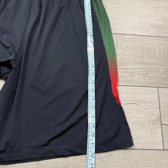 Under Armour Team Mexico Black Red Green Athletic Shorts Sz 2XL Loose Fit Soccer - Picture 7 of 8